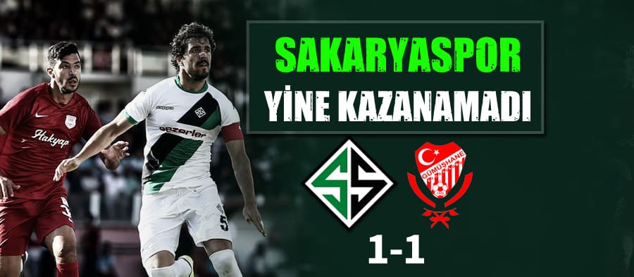 Sakaryaspor, Gümüşhane ile berabere kaldı