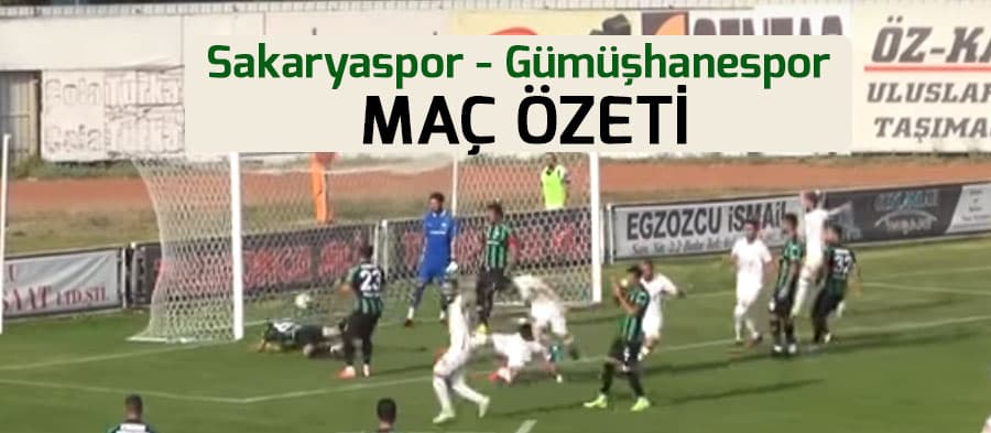 Sakaryaspor, Gümüşhane ile berabere kaldı
