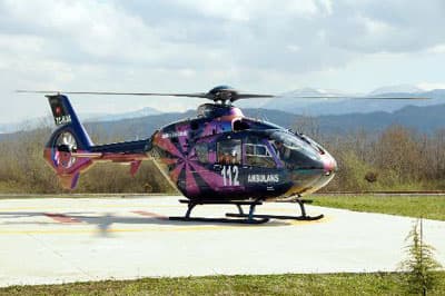 SSK'lı Hastanın İmdadına Helikopter Ambulans Yetişti