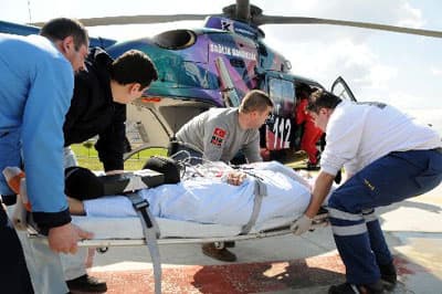 SSK'lı Hastanın İmdadına Helikopter Ambulans Yetişti