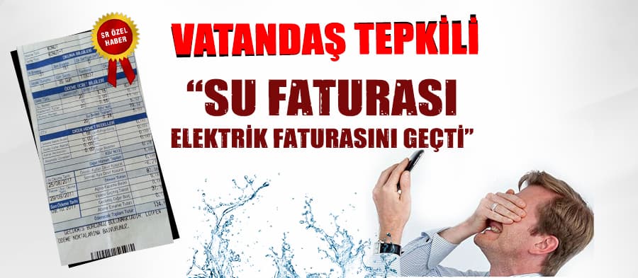 Sakarya'daki vatandaşlardan su faturalarına tepki