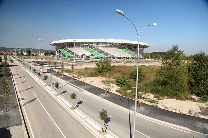 Stadyumun yeni bulvarı tamamlandı