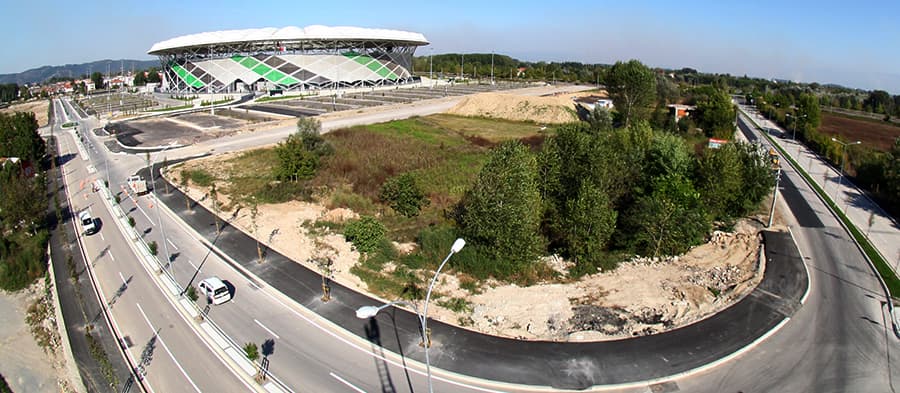 Stadyumun yeni bulvarı tamamlandı