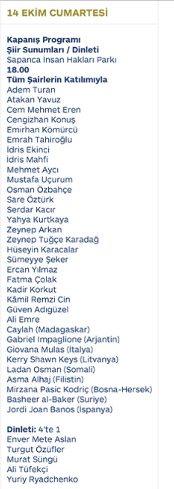 Uluslararası Sapanca Şiir Akşamları başlıyor
