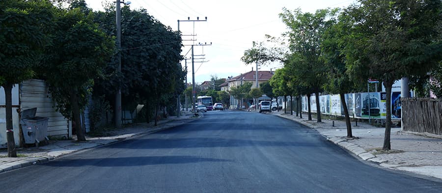 Turan Caddesi'nde asfalt işlemi tamamlandı