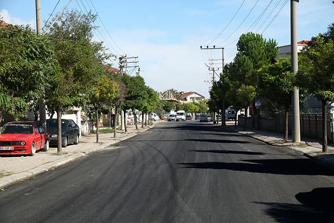 Turan Caddesi'nde asfalt işlemi tamamlandı