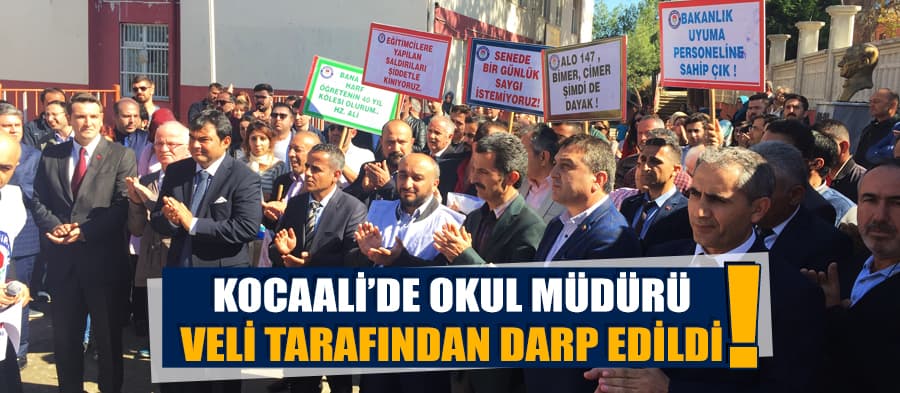 Kocaali'de okul müdürü, veli tarafından darp edildi
