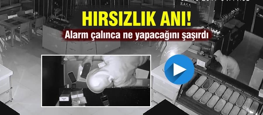 Kafede yaşanan hırsızlık kameralara böyle yansıdı