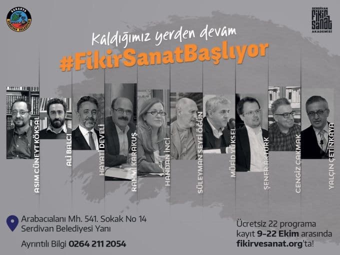 Serdivan Fikir ve Sanat'ta güz dönemi başlıyor