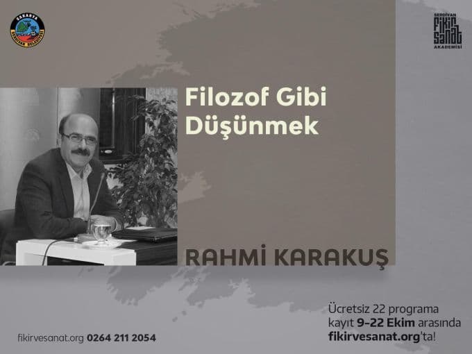 Serdivan Fikir ve Sanat'ta güz dönemi başlıyor
