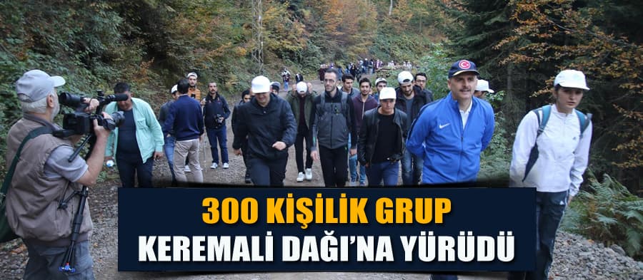 300 kişi Keremali Zirvesi'ne yürüdü