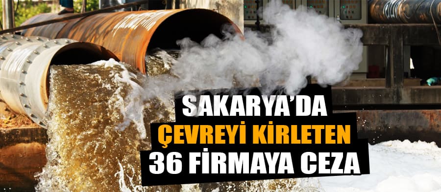 Sakarya'da çevreyi kirleten 36 firmaya ceza 