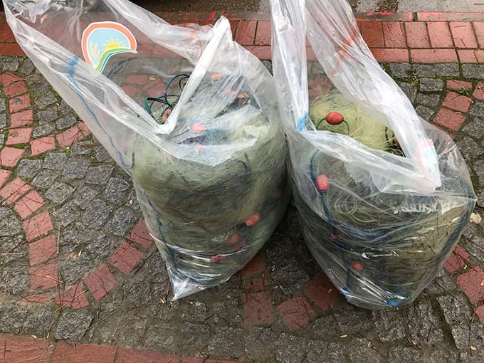 Sapanca Gölü'nde 2 bin metrelik ağ ele geçirildi