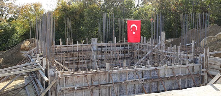 Şehit Ömer Akkuş Camisi'nin temeli atıldı
