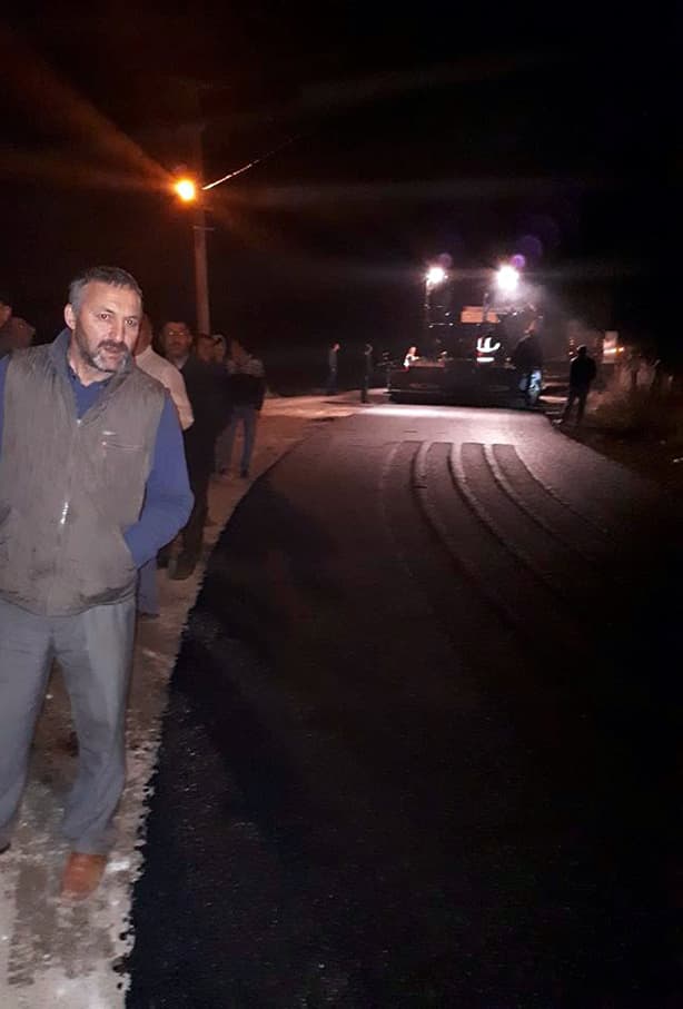 19 yıl sonra asfaltlanan yollar için göbek attılar