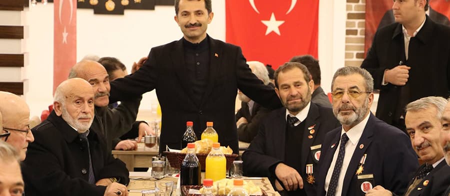 Şehit yakınları ve Gaziler Yemekte Buluştu 