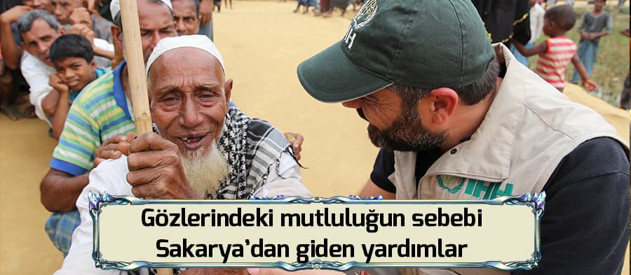 Sakaryalıların yardımları Arakan'da dağıtılıyor