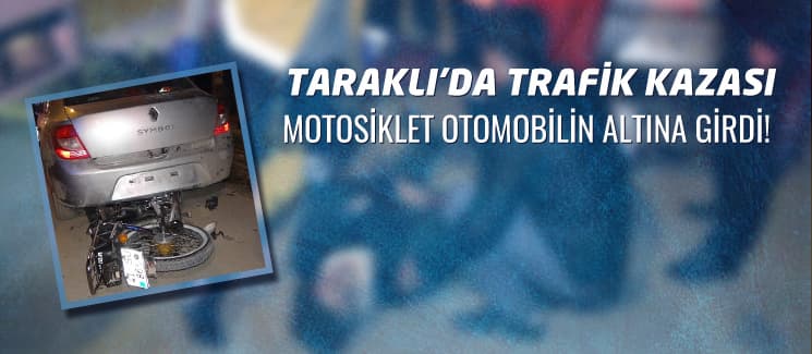 Taraklı'da motosiklet kazası: 1 yaralı