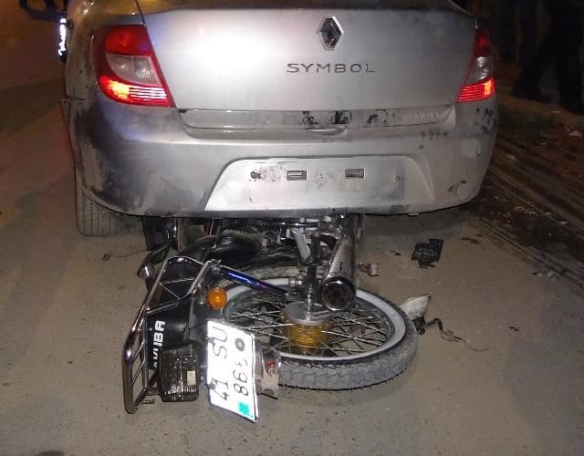 Taraklı'da motosiklet kazası: 1 yaralı