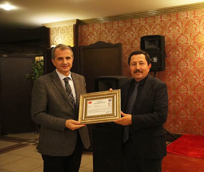 Doç. Dr. Hasan Salih Sağlam'a veda yemeği