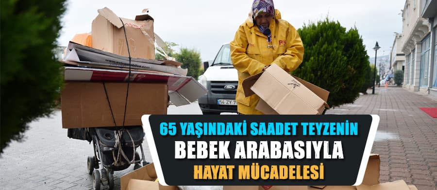65 yaşındaki teyzenin bebek arabasıyla hayat mücadelesi