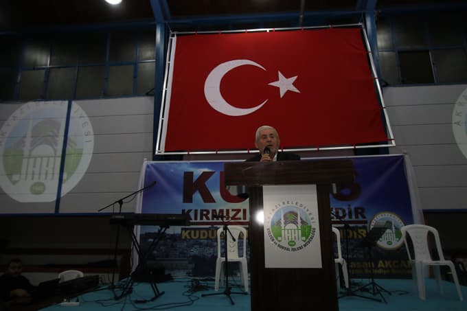 Akyazılılar Kudüs için bir araya geldi