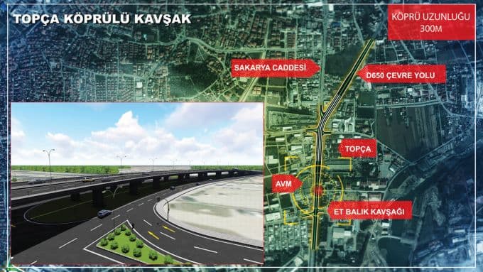 Topça Kavşağı'nda çalışmalar başlıyor