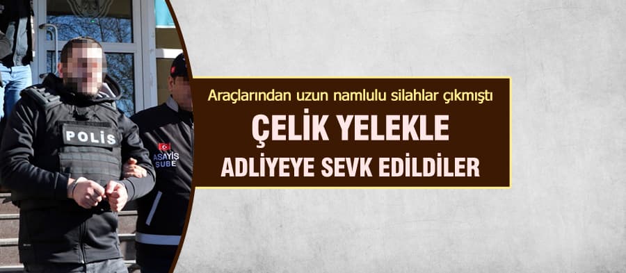 "Dur" ihtarına uymayan araçtan uzun namlulu silah çıktı
