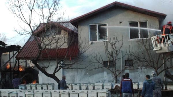 Akyazı'da korkutan yangın