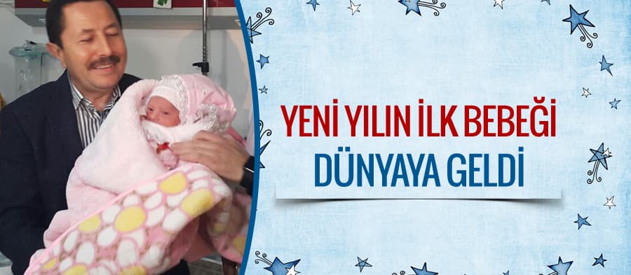Sakarya'da yeni yılın ilk bebeği dünyaya geldi