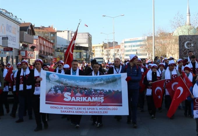 Sakarya, Sarıkamış Şehitleri için yürüdü