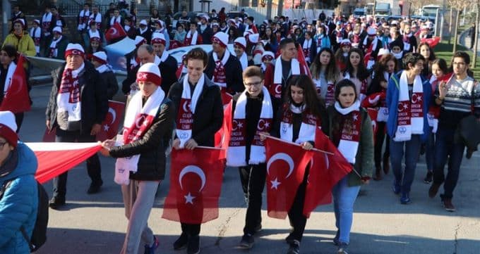 Sakarya, Sarıkamış Şehitleri için yürüdü