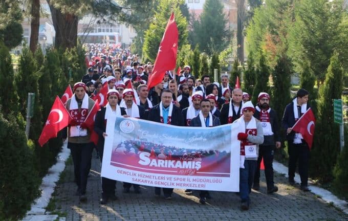 Sakarya, Sarıkamış Şehitleri için yürüdü