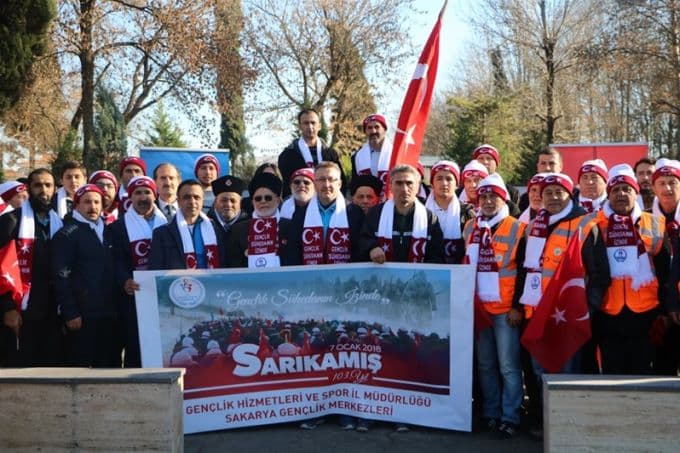 Sakarya, Sarıkamış Şehitleri için yürüdü