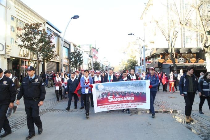 Sakarya, Sarıkamış Şehitleri için yürüdü