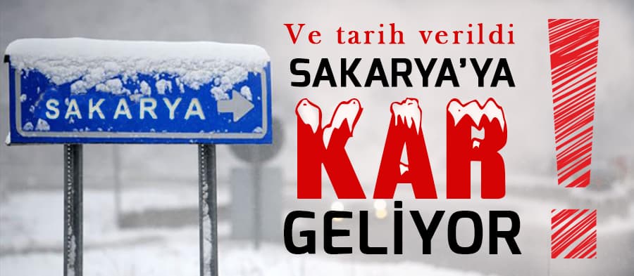 Sakarya'ya kar geliyor