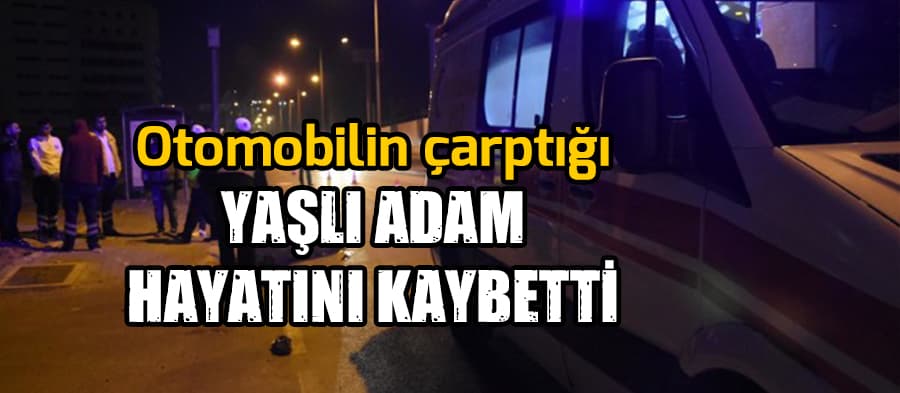 Otomobilin çarptığı yaşlı adam öldü