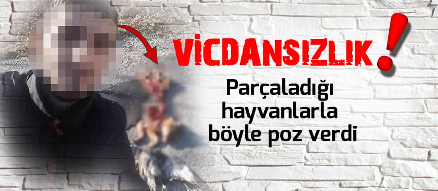 Parçaladığı tilki ve doğanla böyle poz verdi