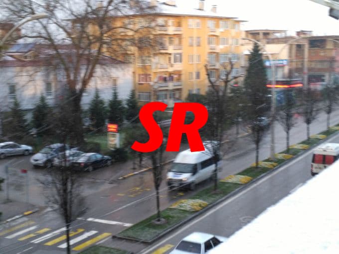 Şehir merkezine yılın ilk karı yağdı
