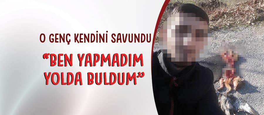 Parçaladığı tilki ve doğanla böyle poz verdi