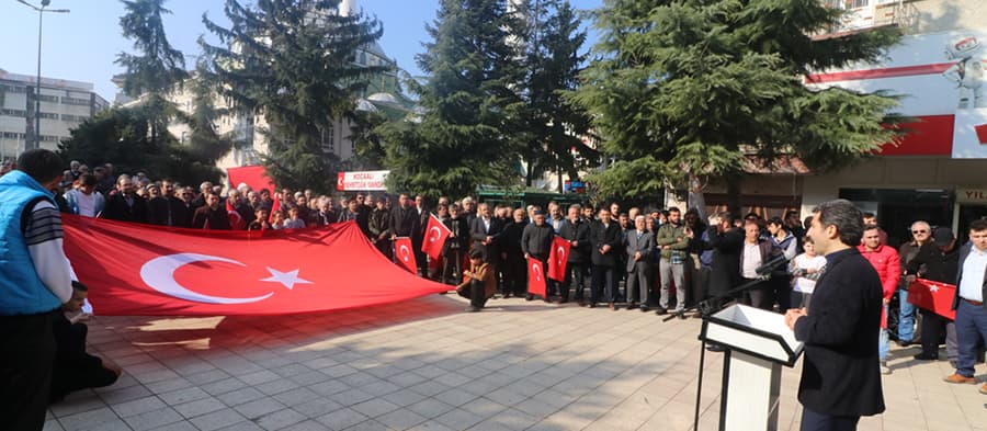 Kocaali Gençliği Zeytin dalı Operasyonu için toplandı