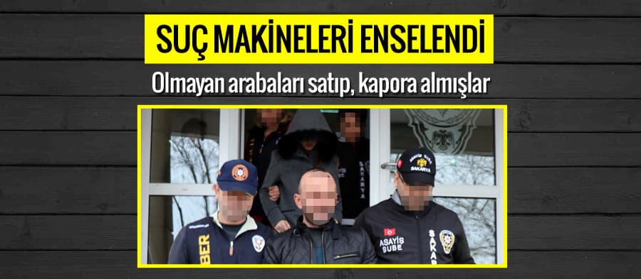 Olmayan arabaları satıp, kapora almışlar