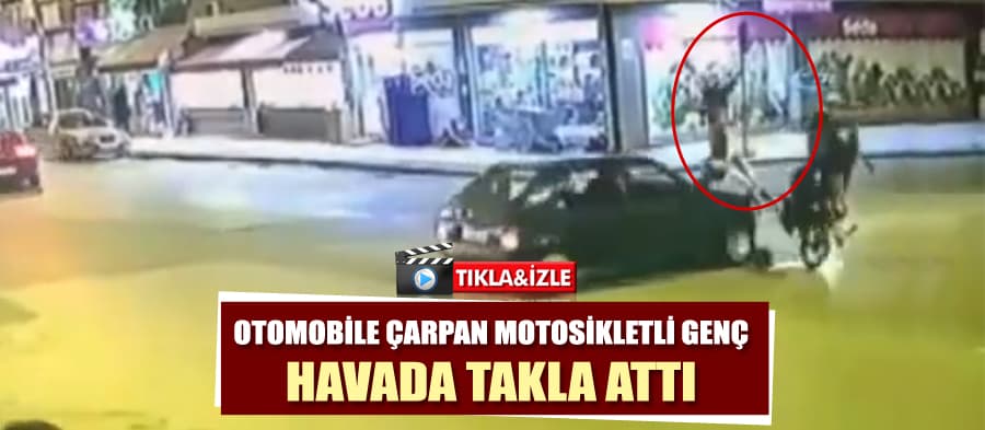 Serdivan'da motosikletle otomobil çarpıştı