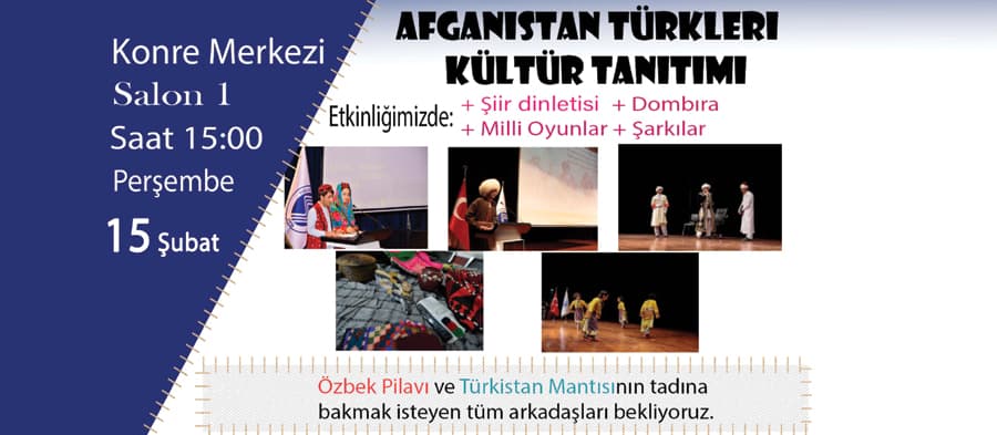  Afganistan Türklerinin kültürü tanıtılacak
