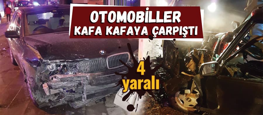 Hendek'te 4 kişiyi yaralayan trafik kazası