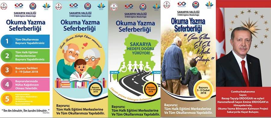 Sakarya'da okuma yazma seferberliği