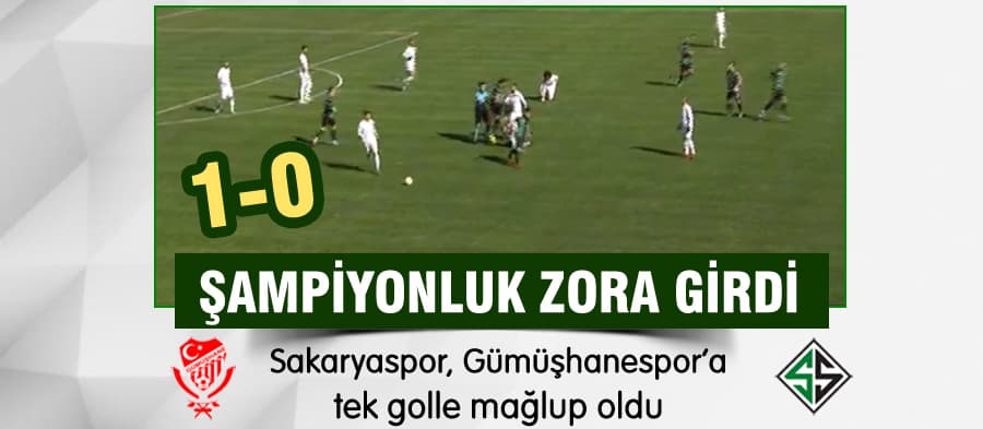 Sakaryaspor, Gümüşhanespor'a yenildi
