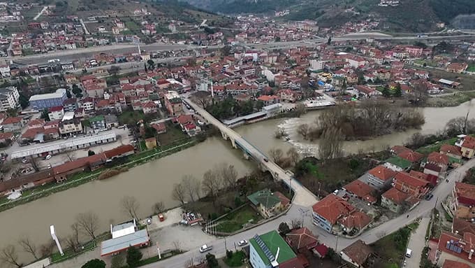 2. Bayezit Köprüsü havadan görüntülendi
