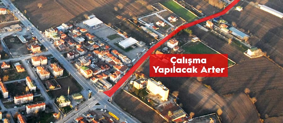 Ozanlar Kavşağı ile Karakamış Mahallesi arasında çalışma
