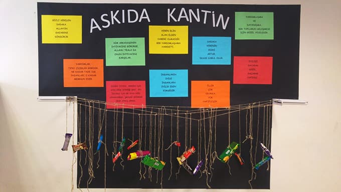 O okulda 'Askıda Kantin' projesi hayata geçirildi